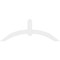 Ekena Millwork Archdale Architectural Grade PVC Gable Bracket, 84"W x 31 1/2"H x 2"D x 6"F, 9/12 Pitch GBP084X32X0206ARC00 - alternate 3